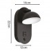 Φωτιστικό Τοίχου LED 7W 700lm με USB + Type C Θερμό Φως Μαύρο 43062